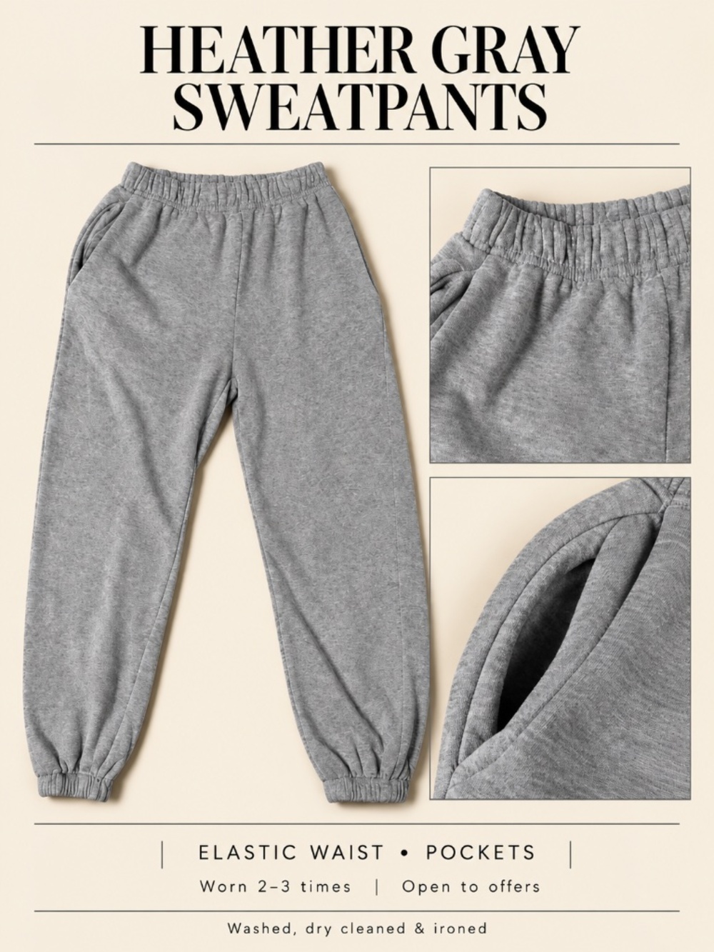 Heather Gray Sweatpants